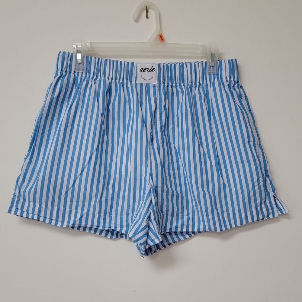 Aerie Striped Boxer Shorts Size Medium
